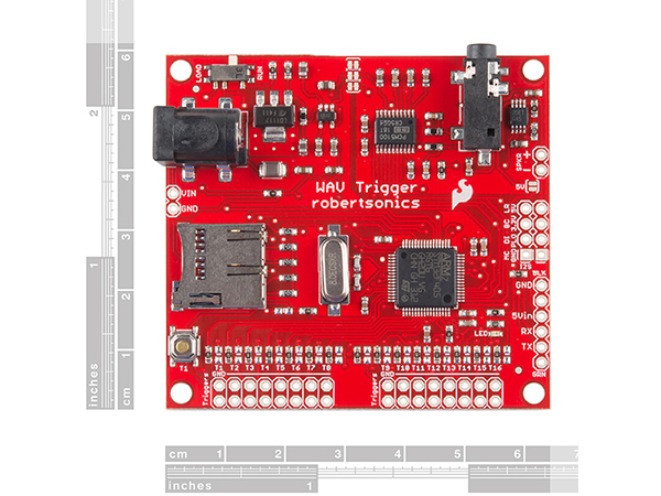 디바이스마트,MCU보드/전자키트 > 음악/앰프/녹음 > 악기/알람/소리재생,SparkFun,WAV Trigger [WIG-13660],비압축 16-bit, 44.1kHz wav file (audio CD 음질)최대 2048개 저장 가능 / Polyphonic