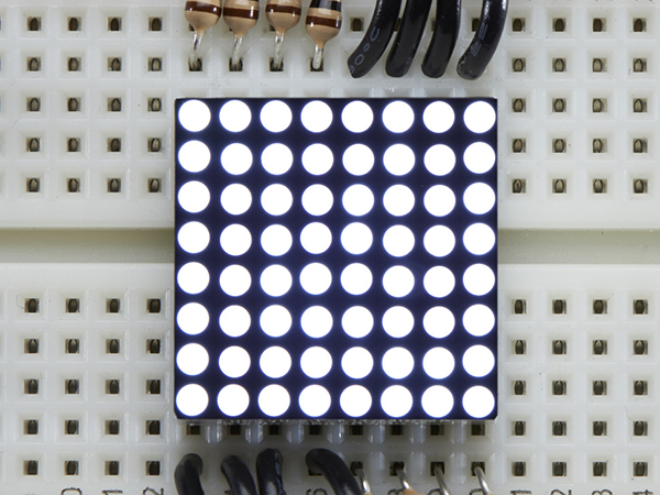 디바이스마트,LED/LCD > FND/도트매트릭스 > 도트매트릭스 > 8X8 도트매트릭스,Adafruit,Miniature Ultra-Bright 8x8 White LED Matrix [ada-1079],배열 : 8x8 / 사이즈 : 0.8inch / 전압 : 3.2V / 전력 : 100mW / 픽셀 : 64 / 색상 : 화이트(White) / 아두이노 호환