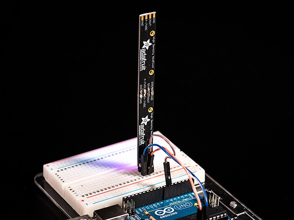 디바이스마트,LED/LCD > LED 인테리어조명 > LED 모듈,Adafruit,NeoPixel Stick - 8 x WS2812 5050 RGB LED with Integrated Drivers [ada-1426],8 x 5050 (5mm x 5mm) smart RGB LED + PCB + mounting holes / 5VDC (4-7V works) / 51.10mm / 10.22mm x 3.19mm