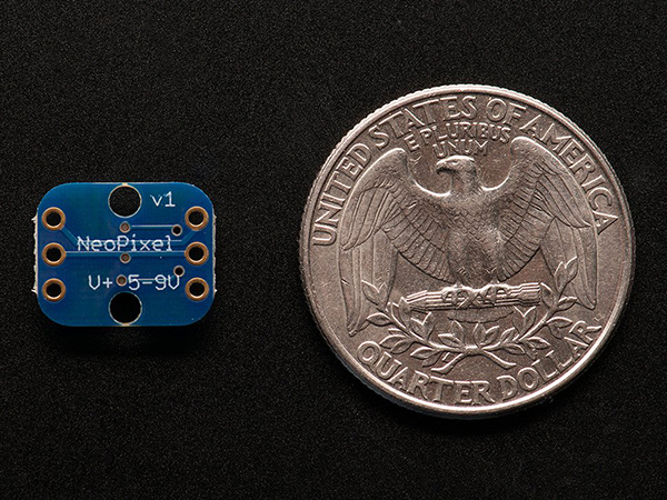 디바이스마트,LED/LCD > LED 인테리어조명 > LED 모듈,Adafruit,Breadboard-friendly RGB Smart NeoPixel - Pack of 4 [ada-1312],Flora NeoPixels - full 24-bit color ability with PWM / 10.2mm x 12.7mm x 2.5mm / 800 KHz speed protocol / 5-9VDC power (3.5V에도 작동 가능하지만, 약간 어두워집니다.) / 18.5mA per LED (~55mA max total per pixel)