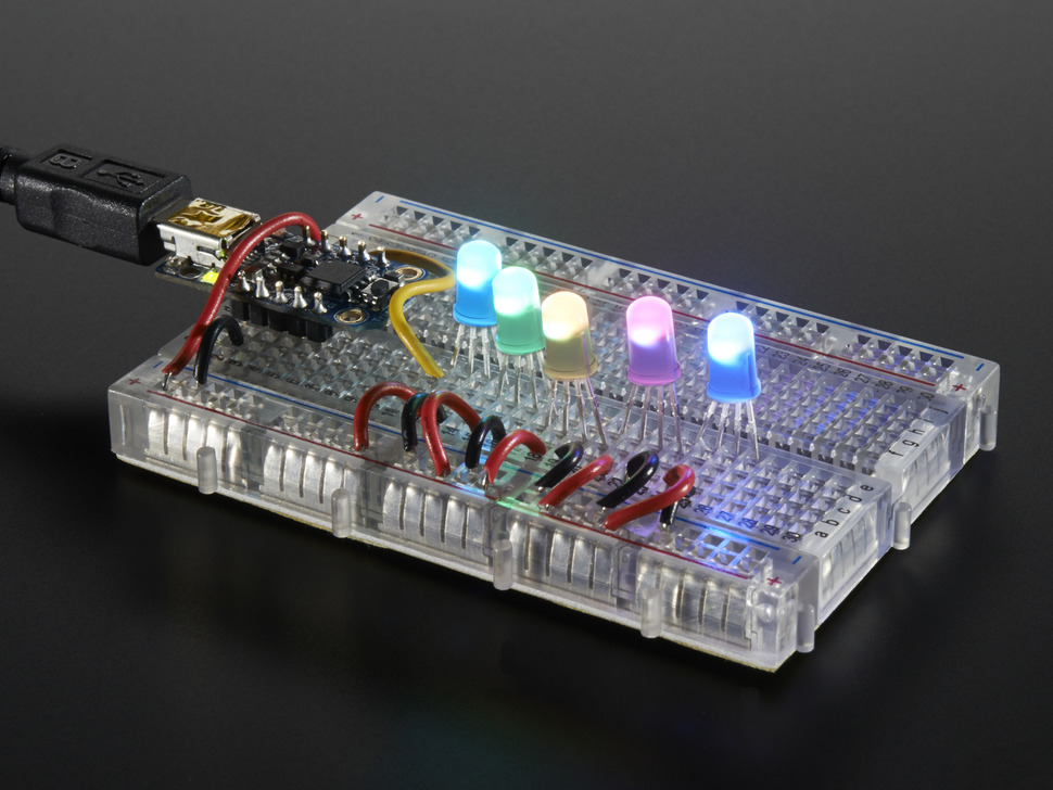 디바이스마트,LED/LCD > 일반 LED부품 > 멀티칼라 LED > 5색 이상 LED,Adafruit,NeoPixel Diffused 5mm Through-Hole LED - 5 Pack [ada-1938],사이즈 : 5mm / 전압 : 5V / 전류 : 18.5mA / 색상 : RGB