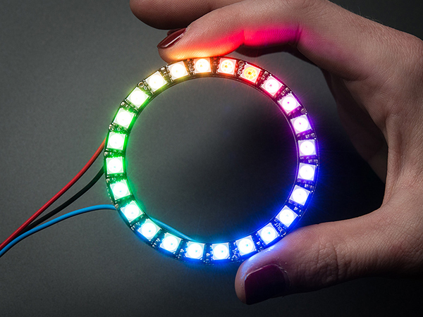 NeoPixel Ring - 24 x WS2812 5050 RGB LED with Integrated Drivers [ada-1586]