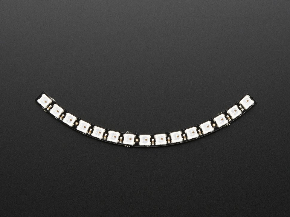 디바이스마트,LED/LCD > LED 인테리어조명 > LED 모듈,Adafruit,NeoPixel 1/4 60 Ring - WS2812 5050 RGB LED w/ Integrated Drivers [ada-1768],157.48mm 외경 / 60개의 고휘도 NeoPixel LED / 각 LED는 개별 컨트롤 및 주소할당 가능 / 5VDC / 주의 : 수량 1개는 전체 Ring의 1/4 입니다. 총 4개를 구매하셔서 모두 납땜하셔야 1개의 60 LED NeoPixel Ring이 완성됩니다.