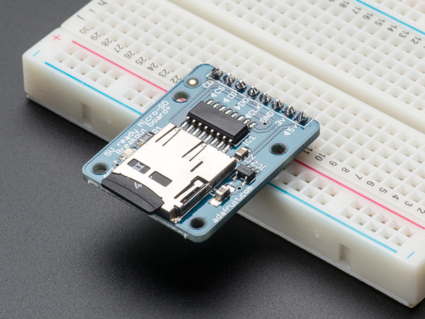 디바이스마트,MCU보드/전자키트 > 전원/신호/저장/응용 > SD/TF/메모리,Adafruit,MicroSD card breakout board+ [ada-254],microSD adapter / Onboard 5v->3v regulator / Activity LED / 25.4mm x 31.85mm