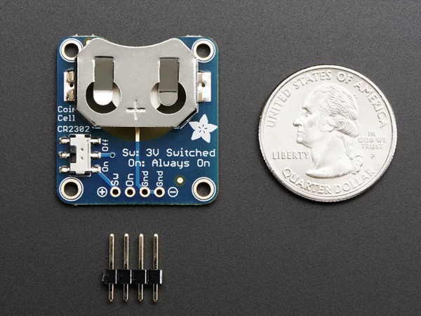 디바이스마트,MCU보드/전자키트 > 전원/신호/저장/응용 > 충전/배터리/전원,Adafruit,20mm Coin Cell Breakout w/On-Off Switch (CR2032) [ada-1871],2032 코인 셀 배터리용 브레이크아웃 보드 (on-off 스위치 포함) / 29mm x 28mm x 1.6mm
