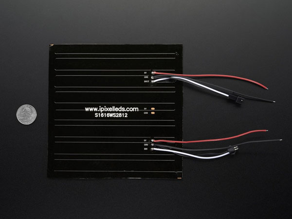 디바이스마트,LED/LCD > FND/도트매트릭스 > 도트매트릭스 > 기타 도트매트릭스,Adafruit,Flexible 16x16 NeoPixel RGB LED Matrix [ada-2547],배열 : 16x16 / 사이즈 : 160x160x2mm / 전압 : 5V / 픽셀 : 256 / 색상 : RGB / 네오픽셀