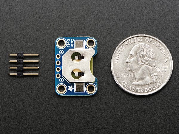 디바이스마트,MCU보드/전자키트 > 전원/신호/저장/응용 > 충전/배터리/전원,Adafruit,12mm Coin Cell Breakout Board [ada-1868],CR1220 코인 셀 배터리용 브레이크아웃 보드 / 16.5mm x 23mm x 2mm