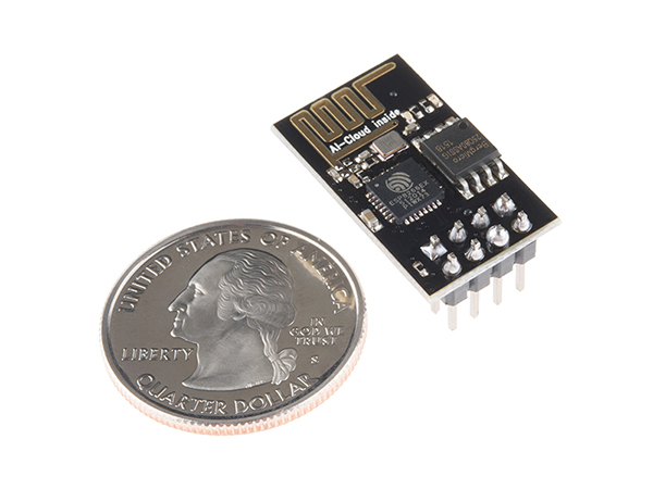 디바이스마트,오픈소스/코딩교육 > 아두이노 > 아두이노 통신모듈,SparkFun,WiFi Module - ESP8266 [WRL-13678],802.11 b/g/n, Integrated TCP/IP protocol stack / 이번 버전에서는 Flash Memory가 512K에서 1MB로 증가하였습니다.