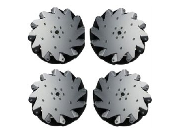 A SET OF 254mm Aluminum Mecanum Wheels(4 pieces)/Bearing Rollers [NX-14131]