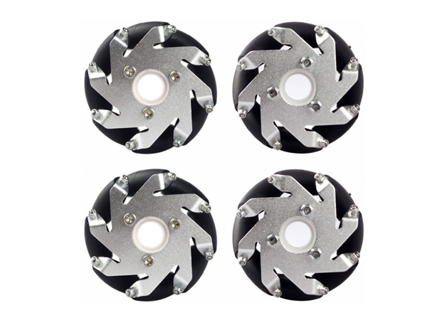 60mm Aluminum LEGO Compatible Mecanum Wheels Set (2 Left, 2 Right) Basic [NX-14159]