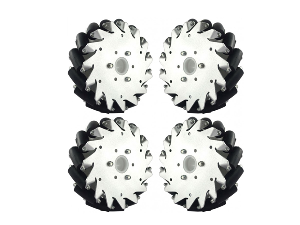 (6 inch) 152mm Aluminum Mecanum Wheels Set (2 Left, 2 Right) Basic [NX-14165]