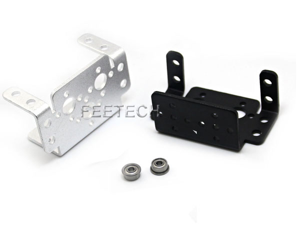 디바이스마트,기계/제어/로봇/모터 > 모터류 > 서보모터 > 서보모터용 악세사리,FeeTech,Aluminum Multi Purpose Robot Servo Bracket 58mm 실버 [FK-MB-001],Aluminum Multi Purpose Robot Servo Bracket 58mm / Material: 2 mm Aluminum Alloy Plate / Surface: Sand oxidation / 색상 실버 / 58 × 37 × 25 mm / 주의 : 베어링 미포함!