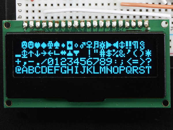 디바이스마트,MCU보드/전자키트 > 디스플레이 > LCD/OLED,Adafruit,Monochrome 2.3 inch 128x32 OLED Graphic Display Module Kit [ada-2675],고대비 2.3인치 128x32 blue OLED pixel 디스플레이 / 디스플레이 자체는 3.3V(전원 및 logic level)이나, 3V 또는 5V를 3.3V로 변환시켜주는 HC4050 레벨시프터(브레드보드용)와 220uF capacitor가 포함되어 있습니다. / 64mm x 28mm x 5mm