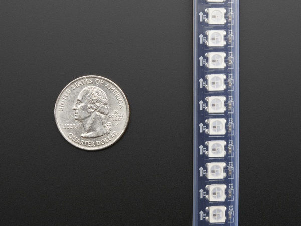 디바이스마트,LED/LCD > LED 인테리어조명 > LED 스트립,Adafruit,Adafruit NeoPixel Digital RGB LED Strip 144 LED - 1m Black - BLACK [ada-1506],black flex PCB 제품 / weatherproof / 1m당 144개의 individually-controllable LED / 너비 14mm / 5V DC 전원 공급 필요(6V이상 절대 사용 금지) / 1개 - 1m