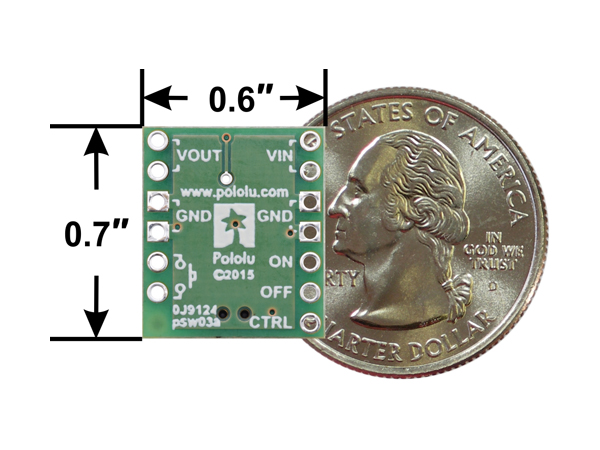 디바이스마트,MCU보드/전자키트 > 버튼/스위치/제어/RTC > 버튼/스위치/조이스틱,Pololu,Mini Pushbutton Power Switch with Reverse Voltage Protection, LV #2808,작동전압 2.2V ~ 20V / 직류 6A까지 전송가능