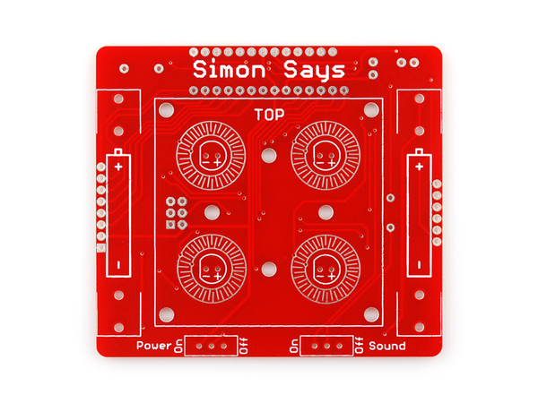 디바이스마트,MCU보드/전자키트 > 교육용키트/로봇 > 교육용키트 > 전기/전자/회로,SparkFun,SparkFun Simon Says - Through-Hole Soldering Kit [KIT-10547],홀이 뚫려 있는 납땜 교육 키트로써 2x AA배터리를 포함하고있습니다.