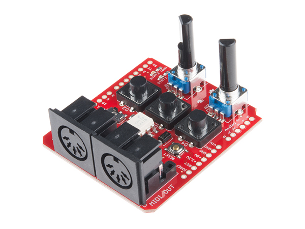 디바이스마트,오픈소스/코딩교육 > 아두이노 > 아두이노 호환쉴드,SparkFun,SparkFun MIDI Shield [DEV-12898],MIDI쉴드는 MIDI 통신 프로토콜로 아두이노를 통해 신디자이저, 시퀀서, 기타 음악 장치를 제어할수 있습니다. /  SparkFun MIDI Shield [DEV-09595] 제품과 다르게 약간의 납땜이 필요합니다.