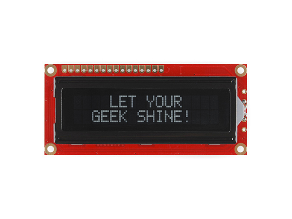 디바이스마트,LED/LCD > LCD 캐릭터/그래픽 > 캐릭터 LCD,SparkFun,Basic 16x2 Character LCD - White on Black 5V [LCD-00709],화이트 LED 백라이트를 포함한 16글자 2줄 LCD입니다.