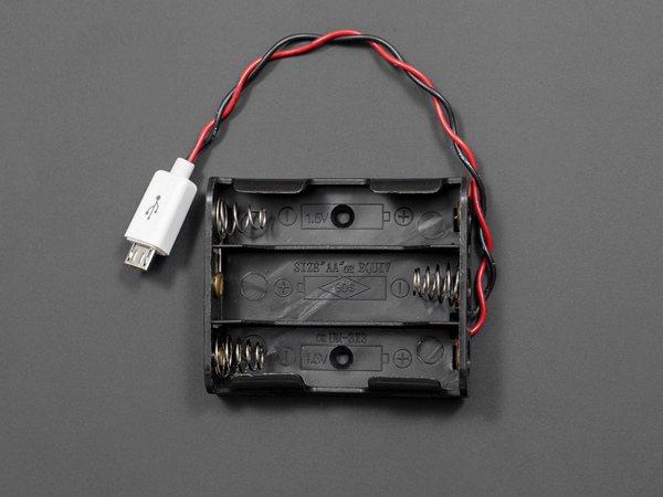 MicroUSB 배터리 홀더 (3xAA) [FIT0362]