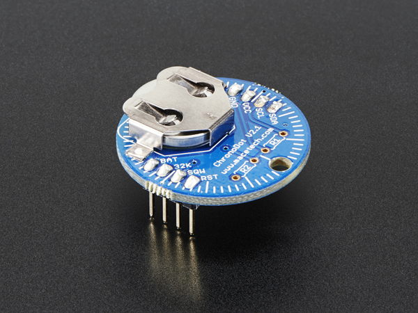 디바이스마트,MCU보드/전자키트 > 버튼/스위치/제어/RTC > RTC/타이머,Adafruit,ChronoDot - Ultra-precise Real Time Clock - v2.1  [ada-255],DS3231을 기반으로한 리얼 타일 클락 모듈입니다. 보드위에 16mm 3V 리튬 코인 배터리 홀더가 부착되어있습니다. CR1620 - CR1632 배터리와 호환됩니다. 