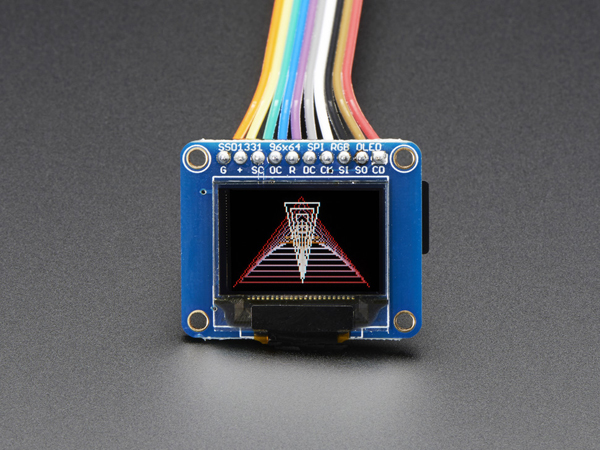 디바이스마트,LED/LCD > LCD 캐릭터/그래픽 > 캐릭터 OLED,Adafruit,OLED Breakout Board - 16-bit Color 0.96 inch w/microSD holder [ada-684],비비드 컬러의 0.96인치 모노크롬 디스플레이입니다. / 96x64 RGB / SPI 인터페이스 / 3.3 - 5V