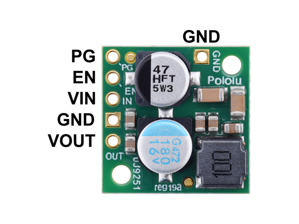 디바이스마트,전원/파워/배터리 > DC-DC 컨버터 모듈 > 강하형 모듈(외장) > 비절연 스위칭 모듈,Pololu,Pololu 12V, 2.2A Step-Down Voltage Regulator D24V22F12 #2855,외장형 / 고정출력전압 / 1ch 출력 / 강하형 비절연 스위칭 컨버터 / 입력전압 : 13V~36V / 출력전압 : 12V / 출력전류 : 2.2A / 변환효율 : 90%~95% / 스위칭 주파수 : 400kHz / 입력단자 : 스루홀 / 출력단자 : 스루홀 / 패키지 : PCB