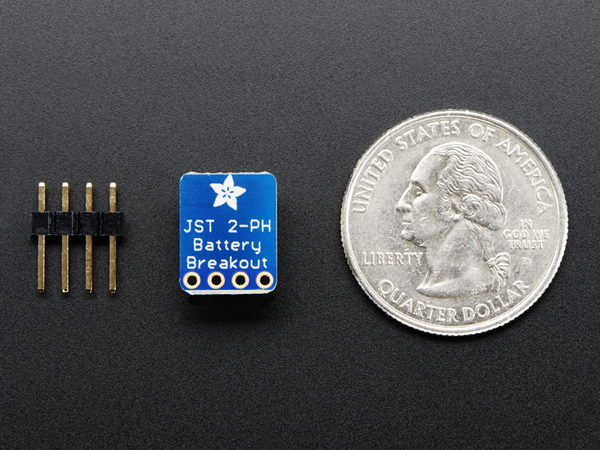 디바이스마트,MCU보드/전자키트 > 전원/신호/저장/응용 > 충전/배터리/전원,Adafruit,JST-PH 2-Pin SMT Right Angle Breakout Board  [ada-1862],JST PH-2pin 커넥터와 호환되는 breadboard-friendly breakout입니다.