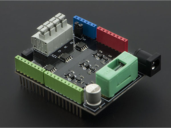 디바이스마트,오픈소스/코딩교육 > 아두이노 > 아두이노 호환쉴드,DFROBOT,RGB LED Strip Driver Shield v1.0 [DFR0274],●Compatible with Arduino Uno，Mega，Romeo, etc / ●Compatible with 12V RGB LED Strip(Common Anode) /●  Recommend working power: 72W （2A per way）