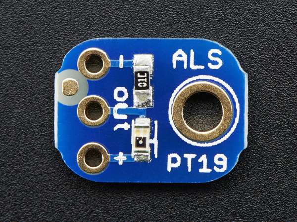 디바이스마트,MCU보드/전자키트 > 센서모듈 > 빛/조도/컬러/UV > 빛/조도/CdS,Adafruit,Adafruit ALS-PT19 Analog Light Sensor Breakout  [ada-2748],빛을 많이 감지할수록 전압이 올라갑니다.