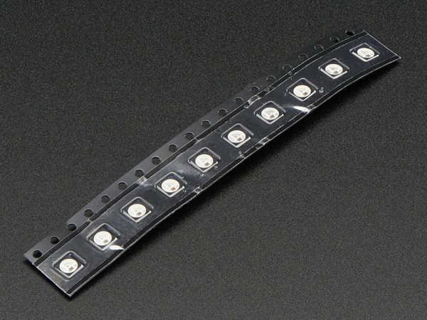디바이스마트,LED/LCD > SMD LED(칩타입) > 3528사이즈 SMD LED,Adafruit,NeoPixel Mini 3535 RGB LEDs w/ Integrated Driver Chip - Black - Pack of 10  [ada-2686],3.5mm x 3.5mm x 0.95mm