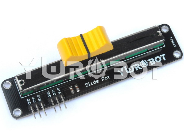 디바이스마트,MCU보드/전자키트 > 버튼/스위치/제어/RTC > 엔코더/가변저항,YwRobot,75mm 슬라이드 포텐셔미터 모듈 10KΩ [ELB030638],75mm slide quality appliances, sports performance and stability along Dual-Output, Dual linkage Analog output 0-VCC voltage signal
