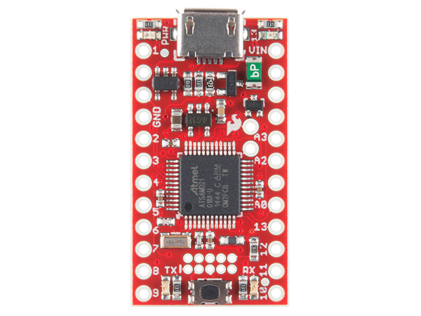 디바이스마트,오픈소스/코딩교육 > 아두이노 > 아두이노 호환보드,SparkFun,SparkFun SAMD21 Mini Breakout [DEV-13664],아두이노 프로 미니 사이즈의 제품으로 Atmel사의 ATSAMD21G18 32비트 ARM Cortex-M0+ 프로세서(256KB Flash, 32KB SRAM, 48Mhz)를 탑재한 제품입니다.