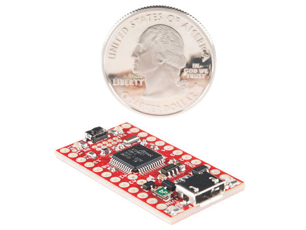 디바이스마트,오픈소스/코딩교육 > 아두이노 > 아두이노 호환보드,SparkFun,SparkFun SAMD21 Mini Breakout [DEV-13664],아두이노 프로 미니 사이즈의 제품으로 Atmel사의 ATSAMD21G18 32비트 ARM Cortex-M0+ 프로세서(256KB Flash, 32KB SRAM, 48Mhz)를 탑재한 제품입니다.