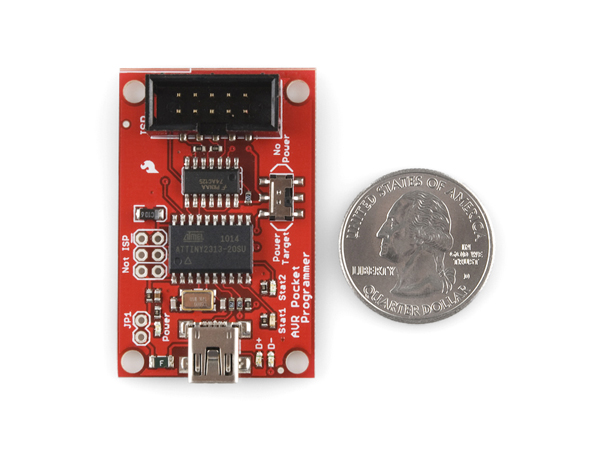 디바이스마트,MCU보드/전자키트 > 개발용 장비 > AVR용 개발장비 > ISP,SparkFun,Pocket AVR Programmer [PGM-09825],ATmega168/328과 잘 동작하며 AVRDUDE에 의해 지원되는 AVR 마이크로컨트롤러와 동작가능합니다.