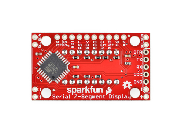 디바이스마트,MCU보드/전자키트 > 디스플레이 > 세그먼트,SparkFun,SparkFun 7-Segment Serial Display - Red  [COM-11441],4자리수 7 세그먼트 디스플레이로서  ATmega328 마이크로컨트롤러가 탑재되어 있어 각각의 7세그먼트 디스플레이는 두세개의 시리얼 라인으로 제어할 수 있게 하여 줍니다. -세그먼트 디스플레이는 시리얼TTL, SPI 시리얼, I2C 시리얼의 세가지 방법으로 제어가 가능합니다.