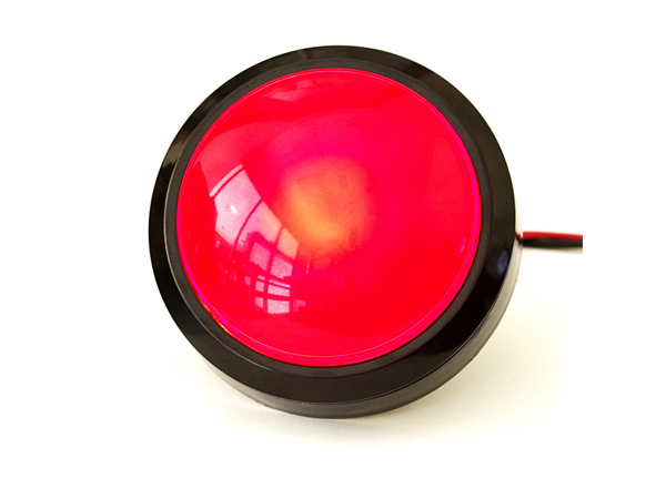 디바이스마트,스위치/부저/전기부품 > 스위치 > 푸쉬버튼 스위치 > 조광형 스위치,SparkFun,Big Dome Pushbutton - Red [COM-09181],외경 약 10cm 지름의 돔 스타일 푸시버튼입니다. LED와 마이크로 스위치가 내장되어있습니다.