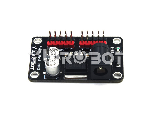 디바이스마트,오픈소스/코딩교육 > 아두이노 > 아두이노 전원관련모듈,YwRobot,5V 전원 공급 모듈 [PWR030002],Chip: 7805, Input voltage: 6.5-20V, Output voltage: 5V two groups of five ports