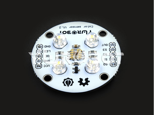 디바이스마트,MCU보드/전자키트 > 센서모듈 > 빛/조도/컬러/UV > 컬러/UV센서,YwRobot,TCS3200 아두이노 컬러 센서 모듈 [SEN060137],All IO all leads, controllable LED lights The program can be read by the RGB color values Suitable for the detection of static objects color