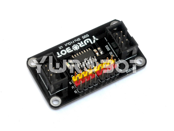 디바이스마트,오픈소스/코딩교육 > 아두이노 > 아두이노 통신모듈,YwRobot,아두이노 595 쉬프트아웃 확장 모듈 [ELB030203],With only three digital IO, you can control 8 level type equipment, saving resources Arduino 595 serial control chip, multi-chip can be connected to the control leve