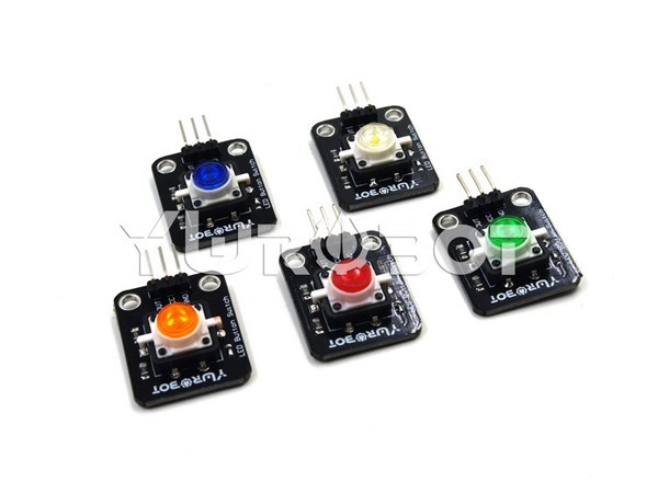 디바이스마트,오픈소스/코딩교육 > 아두이노 > 아두이노 LED/LCD모듈,YwRobot,아두이노 LED 푸쉬버튼 스위치 모듈 5컬러 세트 [ELB050668],Voltage: 5V