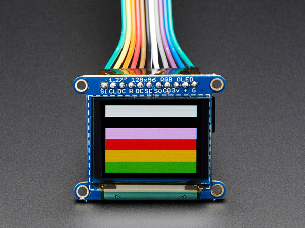 OLED Breakout Board - 16-bit Color 1.27' w/microSD holder [ada-1673]