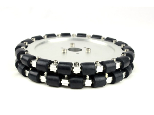 디바이스마트,기계/제어/로봇/모터 > 로봇부품 > 바퀴/휠 > 옴니 휠,NEXUS Robot,203MM DOUBLE ALUMINIUM OMNI DIRECTIONAL WHEEL W/BEARING ROLLERS [NX-14125],203mm 더블 알루미늄 Omni-directional 휠