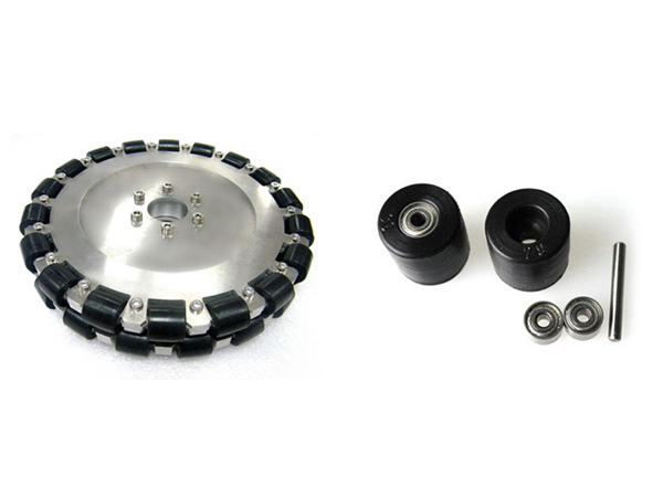 디바이스마트,기계/제어/로봇/모터 > 로봇부품 > 바퀴/휠 > 옴니 휠,NEXUS Robot,203MM DOUBLE ALUMINIUM OMNI DIRECTIONAL WHEEL W/BEARING ROLLERS [NX-14125],203mm 더블 알루미늄 Omni-directional 휠