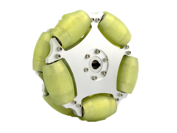 디바이스마트,기계/제어/로봇/모터 > 로봇부품 > 바퀴/휠 > 옴니 휠,NEXUS Robot,203MM ALUMINUM OMNI WHEEL WITH PU ROLLER(80KG LOAD ）[NX-14194],203mm 더블 알루미늄 Omni-directional 휠