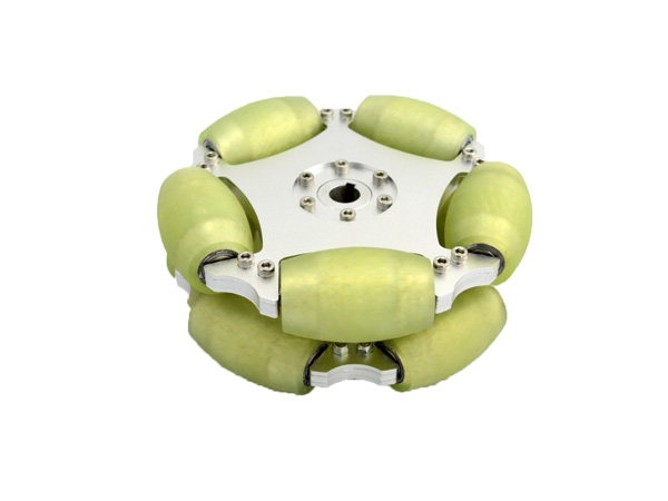 디바이스마트,기계/제어/로봇/모터 > 로봇부품 > 바퀴/휠 > 옴니 휠,NEXUS Robot,203MM ALUMINUM OMNI WHEEL WITH PU ROLLER(80KG LOAD ）[NX-14194],203mm 더블 알루미늄 Omni-directional 휠