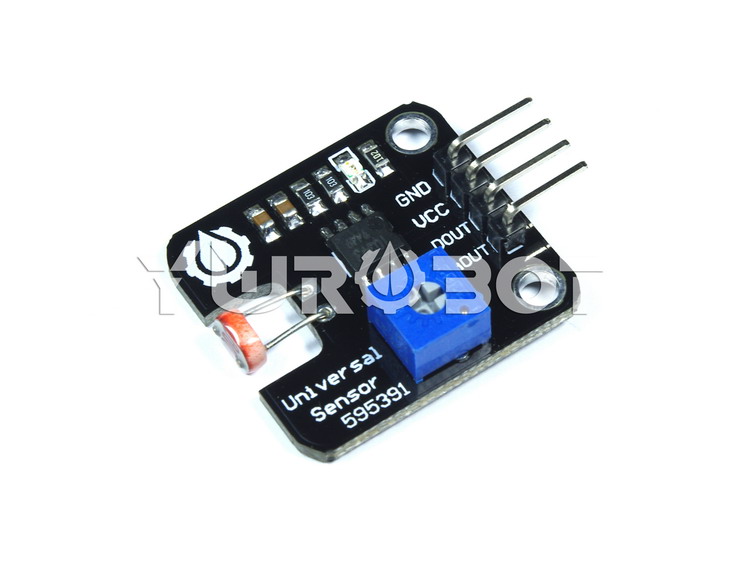 디바이스마트,MCU보드/전자키트 > 센서모듈 > 빛/조도/컬러/UV > 빛/조도/CdS센서,YwRobot,아두이노 조도센서 가변 모듈 [SEN040130],아두이노와 호환되는 조도 (빛, 밝기) 센서 모듈 입니다. 가변저항이 결합되어 있어 미세 감도 조절이 가능합니다.Voltage: 3.3V, 5V, 출력: 디지털, 아날로그 겸용