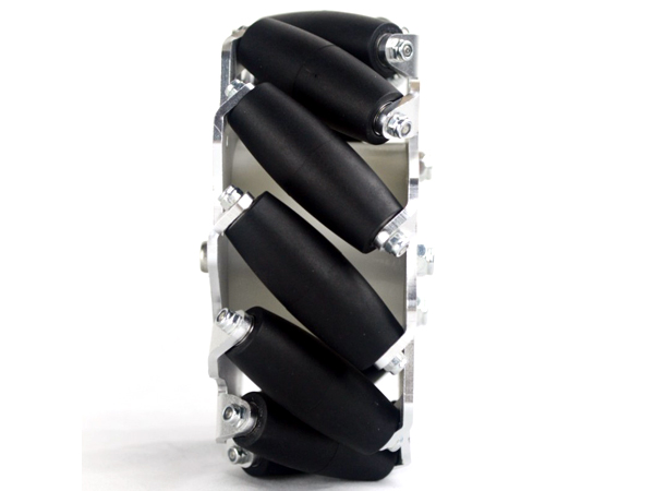 디바이스마트,기계/제어/로봇/모터 > 로봇부품 > 바퀴/휠 > 메카넘 휠,NEXUS Robot,A SET OF 127MM STAINLESS STEEL MECANUM WHEEL WITH PU ROLLER [NX-14190],127mm 스테인레스 스틸 메카넘 휠입니다. 각각의 휠은 8개의 롤러로 구성되어 있습니다.