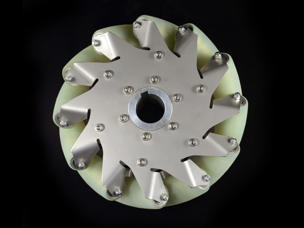 디바이스마트,기계/제어/로봇/모터 > 로봇부품 > 바퀴/휠 > 메카넘 휠,NEXUS Robot,A SET 8 INCH INDUSTRIAL WHEEL MECANUM WHEEL WITH 12 PU ROLLER(150KG LOAD) [NX-14178],203mm 스테인레스 스틸 메카넘 휠입니다. 각각의 휠은 12개의 롤러로 구성되어 있습니다.