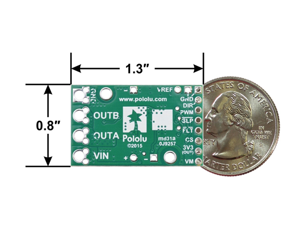 디바이스마트,기계/제어/로봇/모터 > 모터드라이버 > DC모터 드라이버,Pololu,Pololu G2 High-Power Motor Driver 18v17 #2991,N-채널 MOSFET과 사용자 입력을 받고 MOSFET을 제어하기 위한 회로로 구성되어 있으며 6.5-30V의 전압을 지원하고 방열판 없이 연속적으로 17A를 전달가능 합니다.