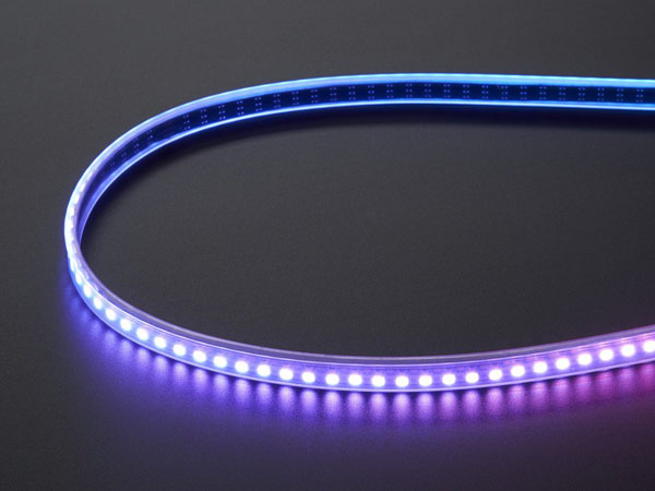 디바이스마트,LED/LCD > LED 인테리어조명 > LED 스트립,Adafruit,Adafruit Mini Skinny NeoPixel Digital RGB LED Strip - 144 LED/m - 1m BLACK [ada-2970],144 digitally-addressable 미니 픽셀 LED 1M입니다. 7.5mm의 폭으로 매우 얇은 크기를 자랑합니다.